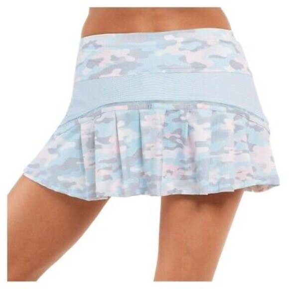 Lucky In Love Tennis Skirt undercover pastel camo glace blue/pink Sz Small NEW - Picture 1 of 8